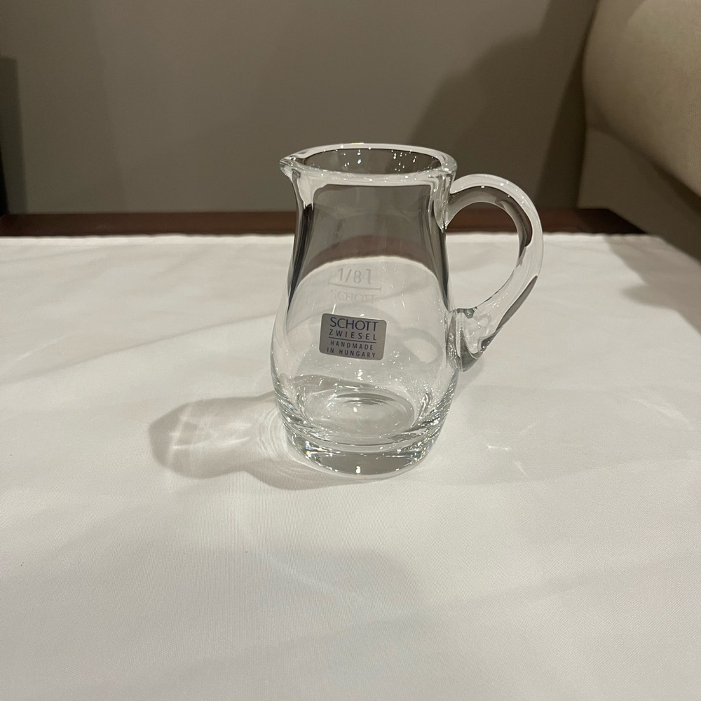 Schott Zwiesel handmade In Hungary Crystal creamer 1/81 With Sticker